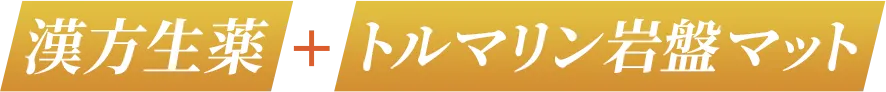 漢方生薬＋トルマリン岩盤マット